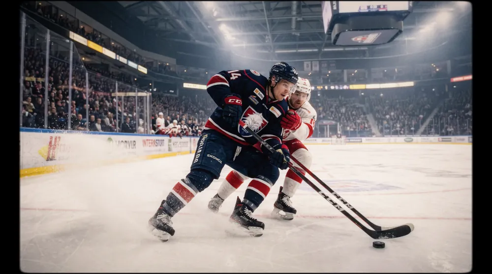 AI-generated ice hockey with Lens Imitation